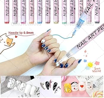 Amazon.co.jp: ジェルネイル ドットペン 12色 0.5mm/0.7mm